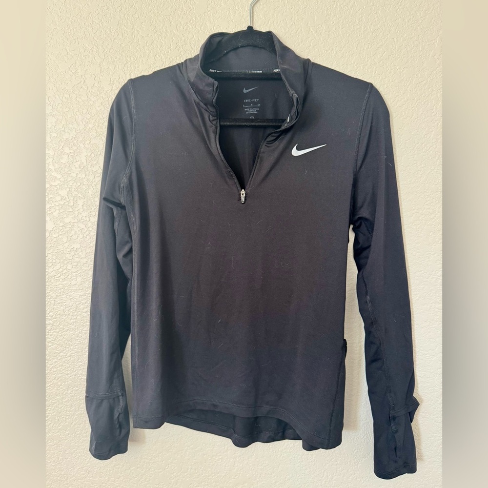 Nike Black Dri-FIT Quarter-Zip Pullover